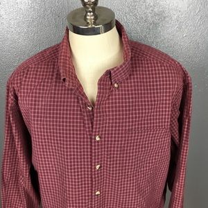 LL Bean plaid button down shirt XXL